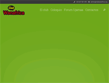 Tablet Screenshot of clubwanafrica.org
